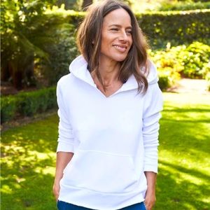 Frank & Eileen MELANIE Essential Hoodie WHITE XS NWT
